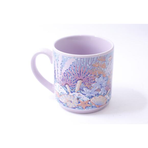1980s Marine Life, Friendship, Message Mug, Pink-Blue, Carlton Cards, Kumika - Picture 1 of 3
